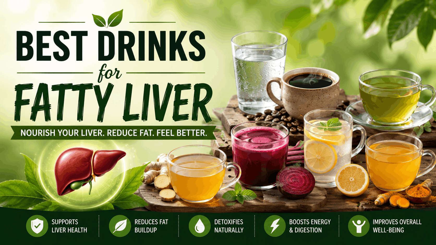 Best Drinks for Fatty Liver: Science-Backed Sips to Reverse Fat